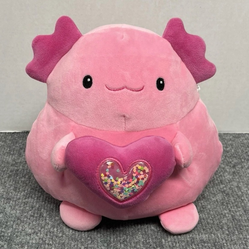 Axolotl Plush Toy w/ Heart